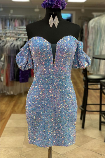 Beautiful Sweetheart Sequnins Homecoming Dress HZ1023